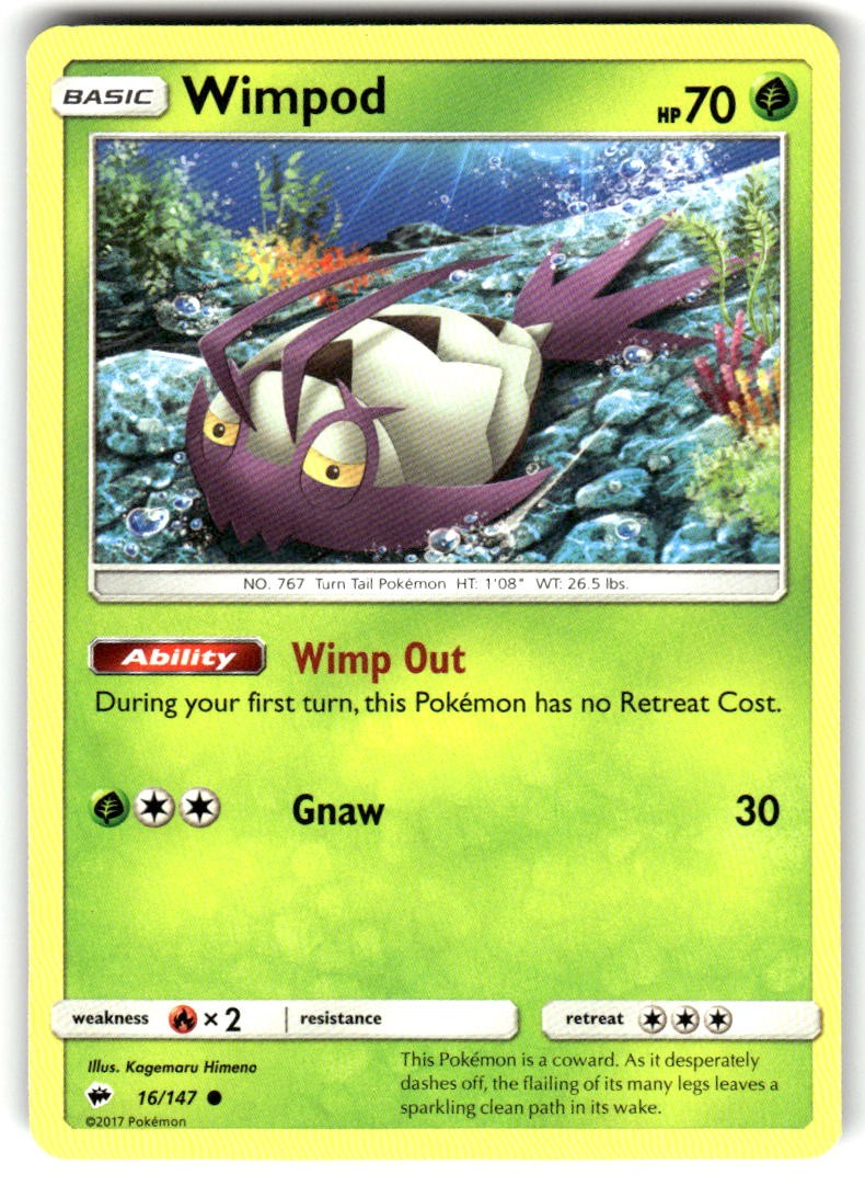 Wimpod 16/147 Lightly Played Burning Shadows