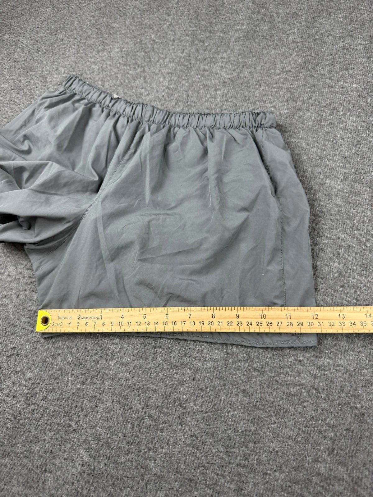 New Balance Gray Athletic Shorts Men's M Gym Running Lined Performance thumbnail 6