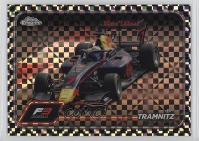 2024 Topps Chrome Formula 1 F3 Cars Checker Flag Refractor Tim Tramnitz 1i3m