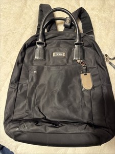 tumi ascot convertible backpack sale Epsom Blue Nylon zip entry to main compartment Zip entry to padded laptop compartment (fits up to a 17 screen) Tumi Ascot Convertible Backpack -