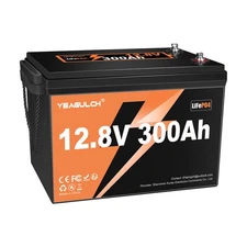 12V 300Ah LiFePO4 Battery 200A BMS Low Temp Protect 3840Wh for RV Camping Marine