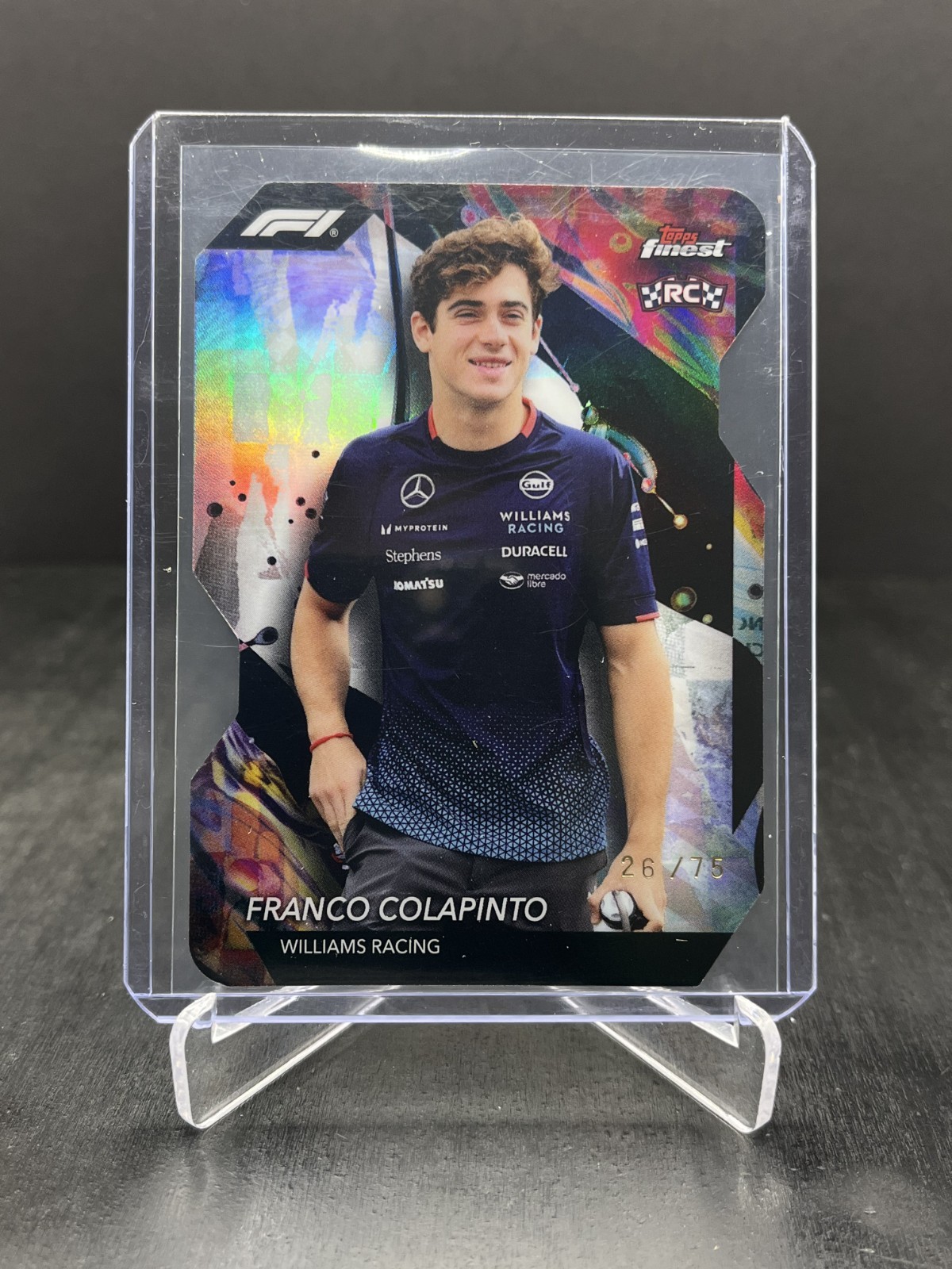 2024 Topps Finest F1 Franco Colapinto RC Rookie Uncommon Die Cut 26/75 #120