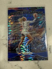 2024 Prizm WNBA #9 Sophie Cunningham Fireworks Prizms Blue Pulsar #/199 Fever