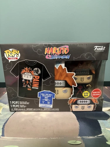 Funko Pop and Tee Bundle: Naruto Pain #944 (GITD) + Small T-Shirt (Gamestop)