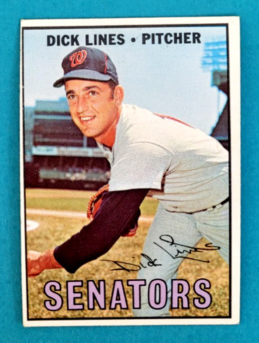1967 Topps #273 Dick Lines Baseball Card EX/VG