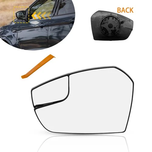 1*Mirror Glass Assy Clear Non-Heated for Ford Escape 2017-2019 Front Driver Side