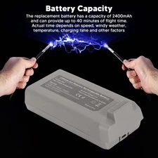 Intelligent Flight Battery2pcs RC Drone Battery 2400mAh Remote Control UAV Ba...