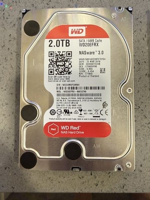 Western Digital WD Red 2TB 3.5'' SATA III 5400RPM 64MB NASware 3.0 WD20EFRX