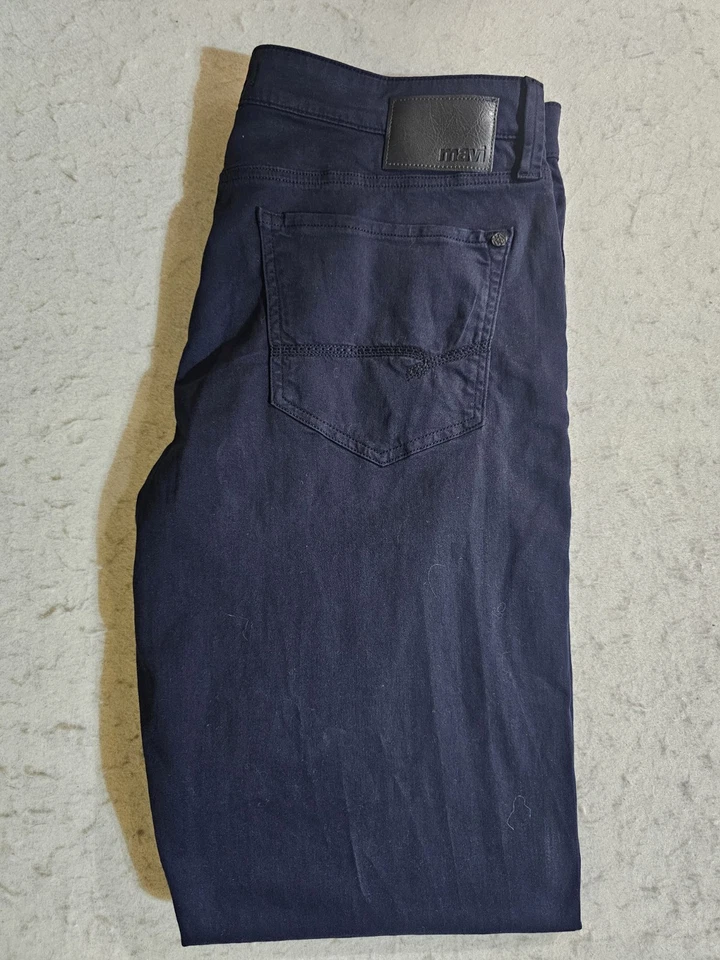 2 Pair -Mavi Jeans "Matt" Relaxed Straight Leg Denim Pants Stretch Mens Sz 35x36 - Image 4 of 4