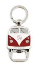 Volkswagen VW T1 Bus Portachiavi Con Apribottiglie - Rosso
