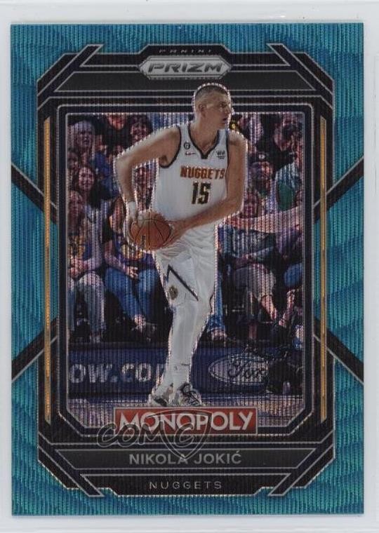 2022-23 Panini Prizm Monopoly Teal Wave Prizm Nikola Jokic #22 c2t