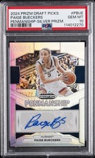 2024 PANINI PRIZM DRAFT PICKS PENMANSHIP SILVER PRIZM PAIGE BUECKERS PSA 10