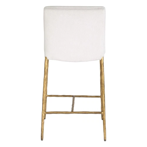 Uttermost Ascend White Counter Stool - Picture 4 of 6