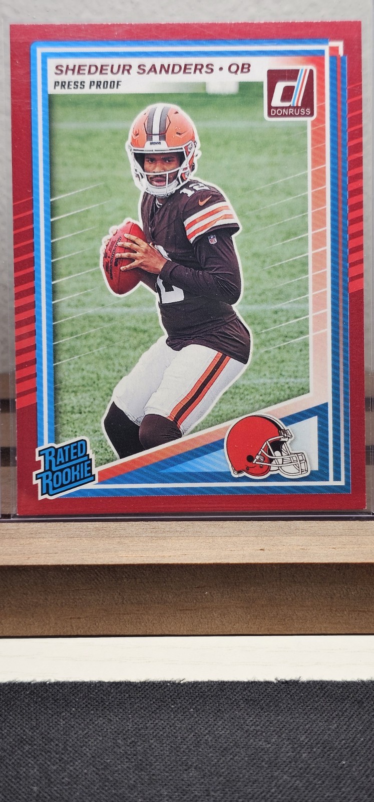 2025 Panini Donruss - Rated Rookie Shedeur Sanders #306 Press Proof Red (RC)