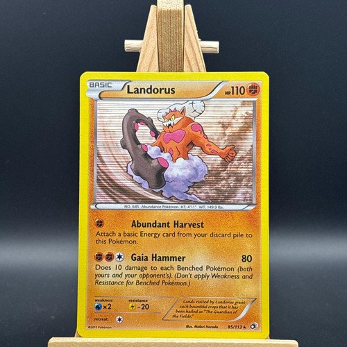 Pokemon Landorus Holo 85/113 Legendary Treasures NM