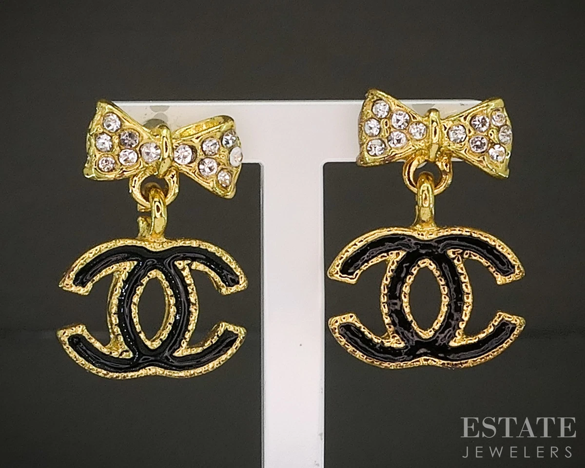 CHANEL Dangle/Drop Gold Fashion Earrings for sale - eBay