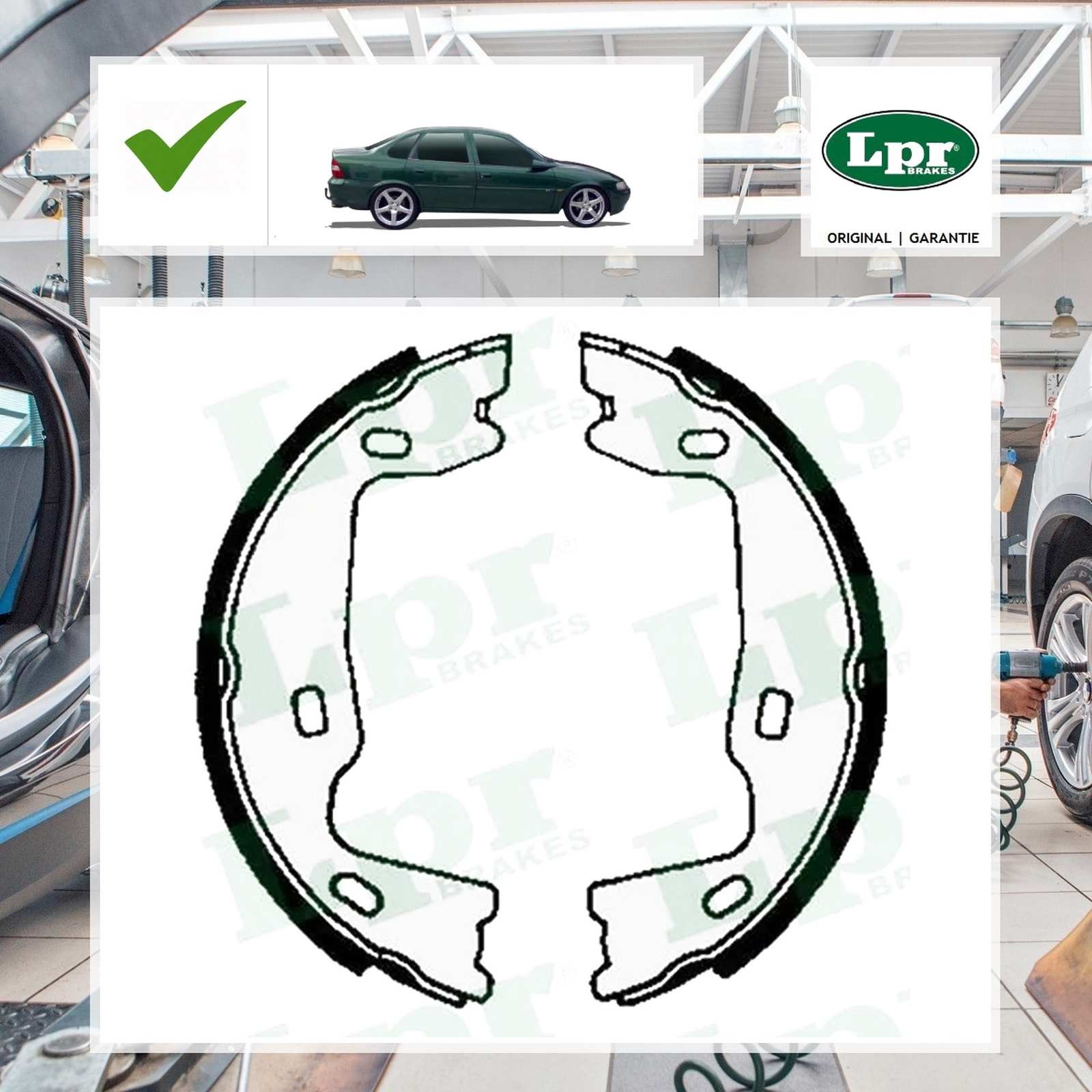 Lpr Bremsbackensatz, Feststellbremse OPEL VECTRA B (J96) 1.8 i 16V (F19)
