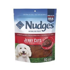 Blue Buffalo Nudges Jerky Cuts Dog Treats, Made in the USA with Natural