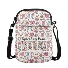 MAOFAED Floral OR Nurse Crossbody Bag, Operating Room Nurse Gift, Nurse Life ...