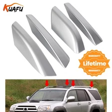 Fit For Toyota 4Runner N210 2003-2009 Roof Rail Rack End Cover Shell Cap Silver
