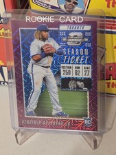 Vladimir Guerrero Jr RC 2019 Optic Contenders PURPLE MOJO /75 ROOKIE Card #20