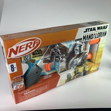 Nerf Star Wars The Mandalorian Dart Blaster W/ 12 Nerf Elite Darts NEW IN BOX