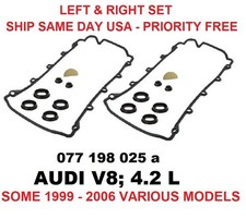 Parts2audi Engine Valve Cover Gasket Set Left Right Audi A8 V8 4.2l 077198025a Parts2audi Engine Valve Cover Gasket Set Left Right Audi A8 V8 4.2l 077198025a
