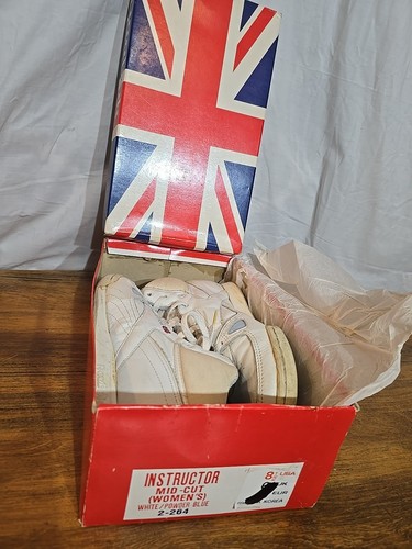 1980's rare reebok Instructor Mid-Cut Womens Sneaker 2-264 w/box size 8.5