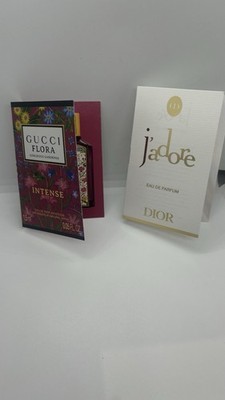 DIOR J'adore Eau de Parfum Christian Dior & Gucci Flora Sample  For Women 2 Pc.