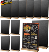 Cyeer 12Er Set Tischtafel Aufsteller (15X22Cm), Doppelseitige Kreidetafel Mit Ho