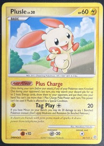 Plusle 36/132 Pokemon English Diamond & Pearl Secret Wonders 2007