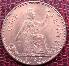 1967 GB ONE PENNY COIN / SUPERB CONDITION / LOT 299