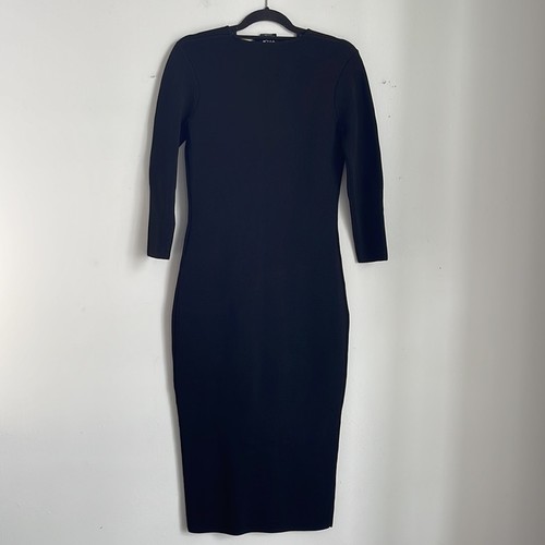 ANTHRO TY-LR Strick Langarm Body auf sexy Form tailliert Midikleid Gr. S - Bild 6 von 6