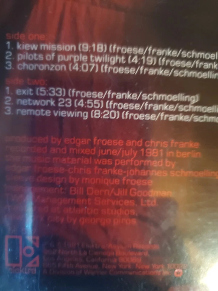 Tangerine Dream "EXIT" Never Opened -  - Image 3 of 4