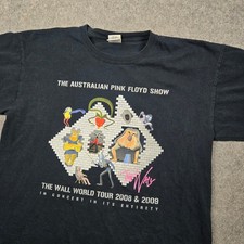 Australian Pink Floyd Show T Shirt Mens Large Black The Wall Tour 2008 2009