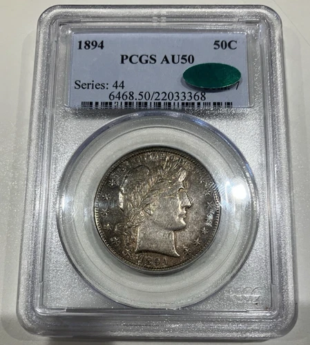 1894 Barber Half Dollar PCGS AU50 CAC