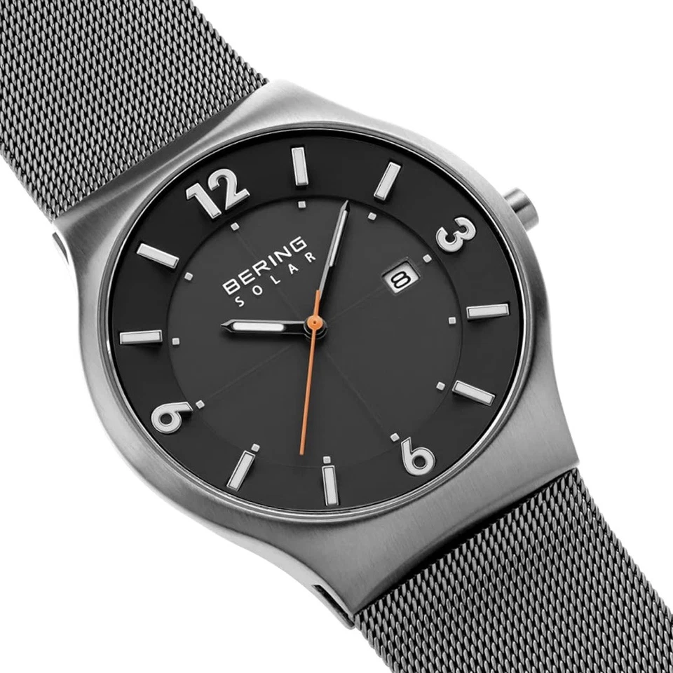 Bering 14440-077 Solar Herren 40mm 5ATM Milanaisearmband Saphirglas NEU OVP  - Bild 3 von 4