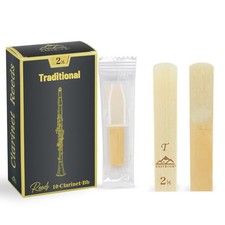 Bb Clarinet Reeds 2.0/2.5/3.0/3.5,Pack of 10,for Clarinet Beginner and Player...