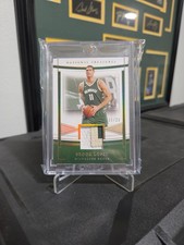 2020-2021 National Treasures Brook Lopez  /25 3 Color Patch Bucks No MTR-BLP