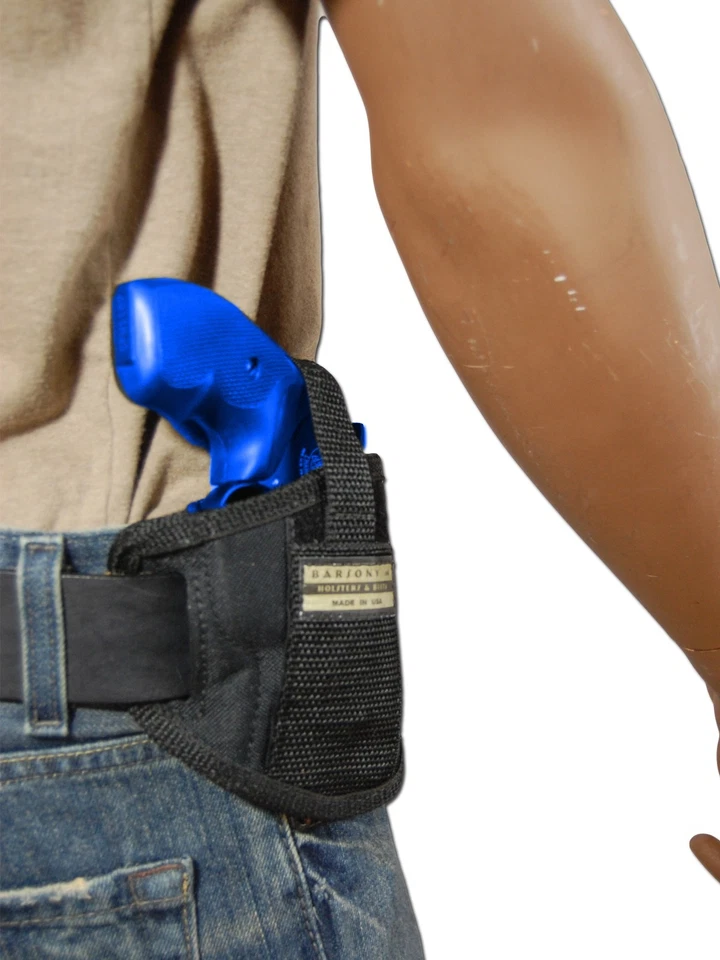 New Barsony 6 Position Ambidextrous Gun Pancake Holster for S&W 2" Snub Nose Rev - Image 4 of 4