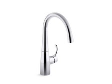 KOHLER 22034-CP Simplice Single Handle Kitchen Bar Sink Faucet Polished Chrome
