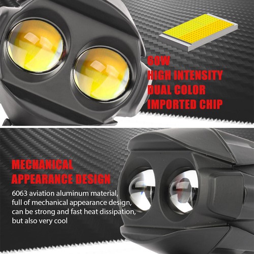 Luces antiniebla auxiliares de trabajo 20000LM 6000K 3500K para motocicleta ATV SUV - Imagen 7 de 21