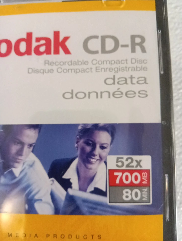 10 Pack Kodak CD-R 52X 700MB 80min Recordable Compact Disc Slim Jewel Case L30 - Image 2 of 4
