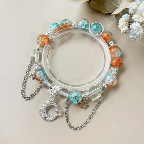 Koreanische rosa Kristall Blumen Schmetterling Anhänger Perlen Armband für Frauen _ - Bild 12 von 44