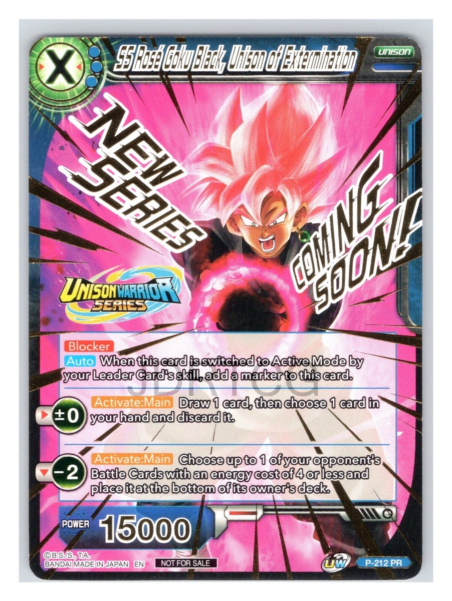Dragon Ball Super CCG P-212 PR SS Rose Goku Black, Unison of Extermination 