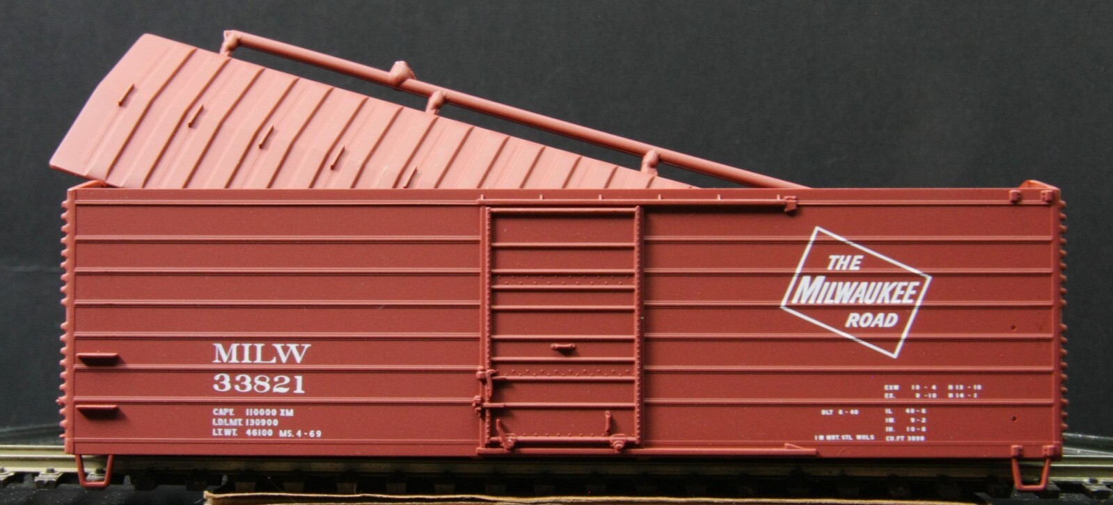 Support Ribs In Car RIB SIDE CARS #871000 SERIES CMSt.P&P MILW ROAD 40' LONG RIB BOX CAR # ...