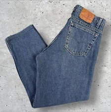 Vtg Levis 550 Jeans Measure 32x30 Relaxed Tapered Leg Red Tab Med Wash USA 90s