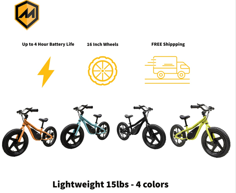 E13 Electric Balance Bike/Motorcycle for Kids 350w FREE shipping eBay