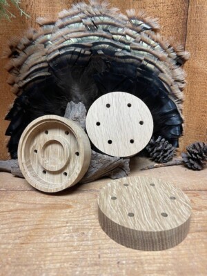 1-Ready to Customize White Oak Turkey Call Pot Unfinished