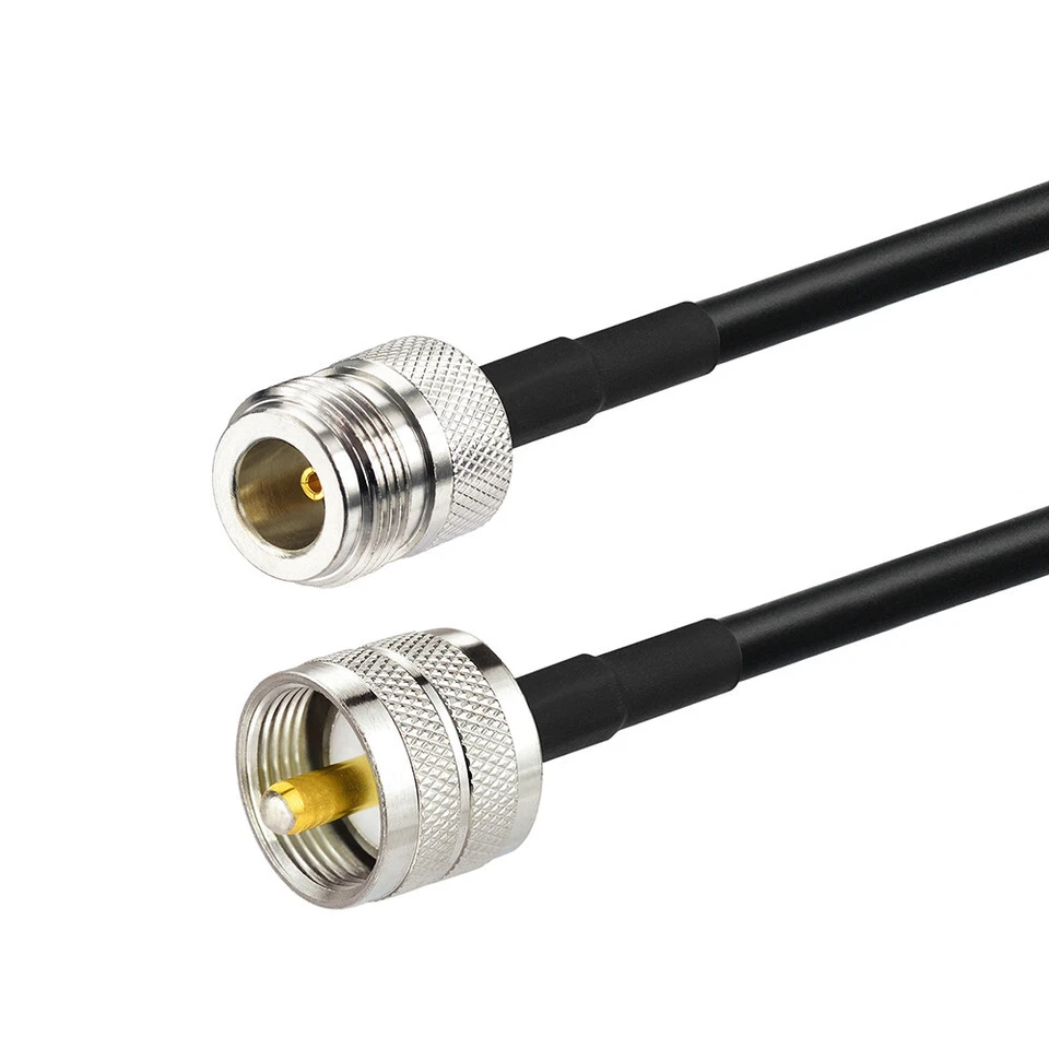 N type female to UHF male PL259 pigtail Coax RG58 24" for Wireless Adapter Cable - Image 2 of 4